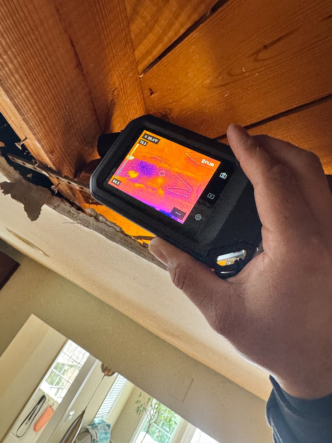 Leak diagnostics and thermal camera imaging in falls church for a persistent shower leak that was hard to locate