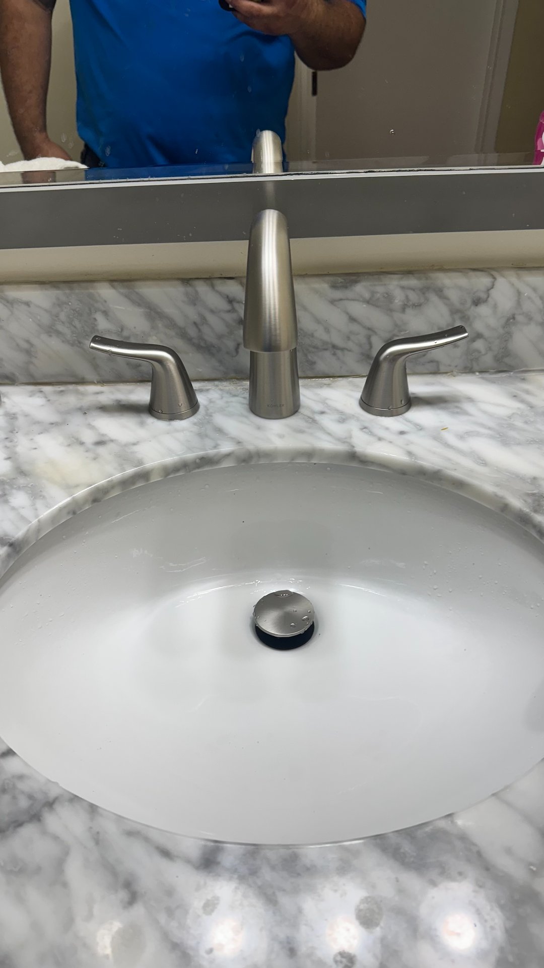 New elegant bathroom faucet install 
