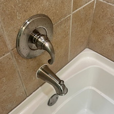 Replacing a tub spout and flushing water line in Northern Virginia  Thumbnail